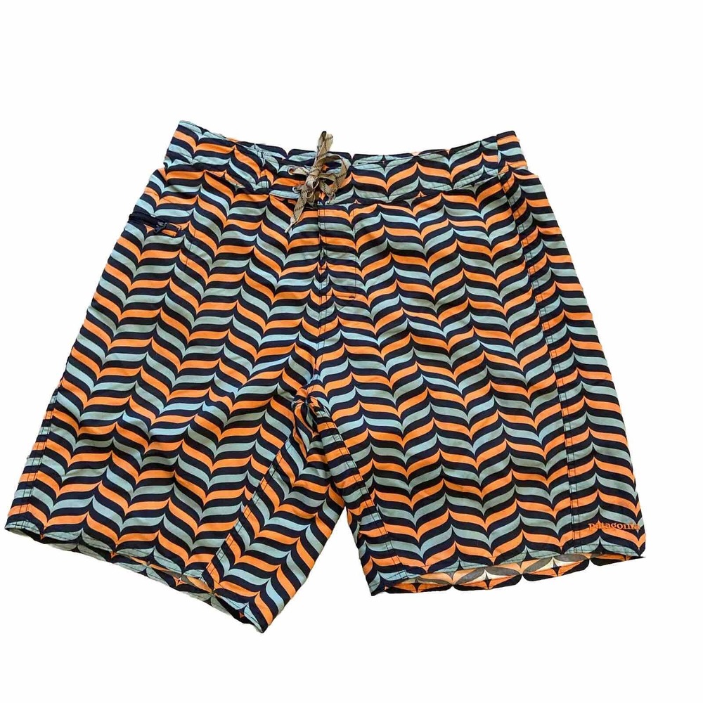 Patagonia Board Shorts Mens 34 Drawstring Fly Swim Beach Surf